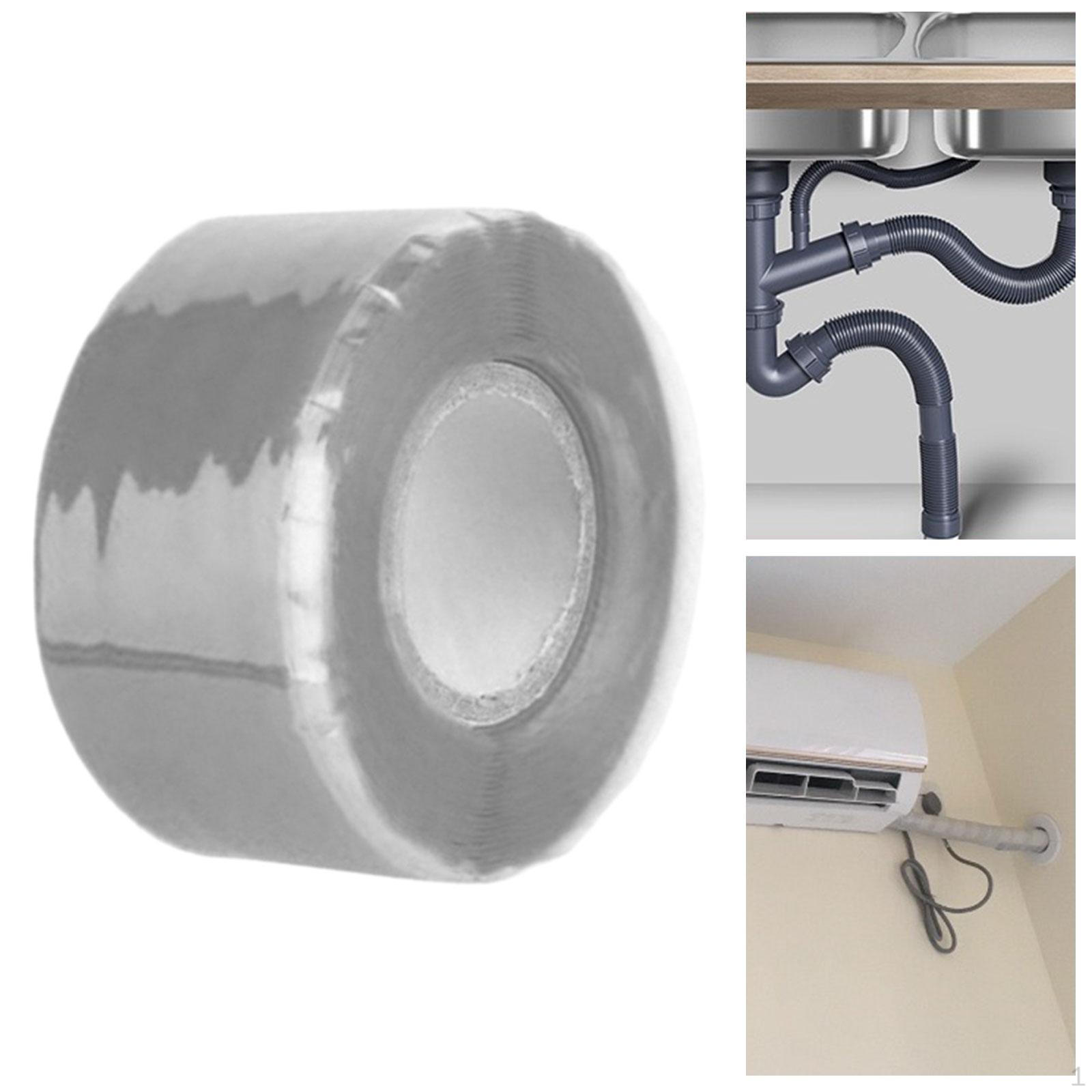 

Силіконова стрічка для аварійного самоплавлення, ремонт сантехнічної труби, витік шланга, електрична ізоляція, сірий колір