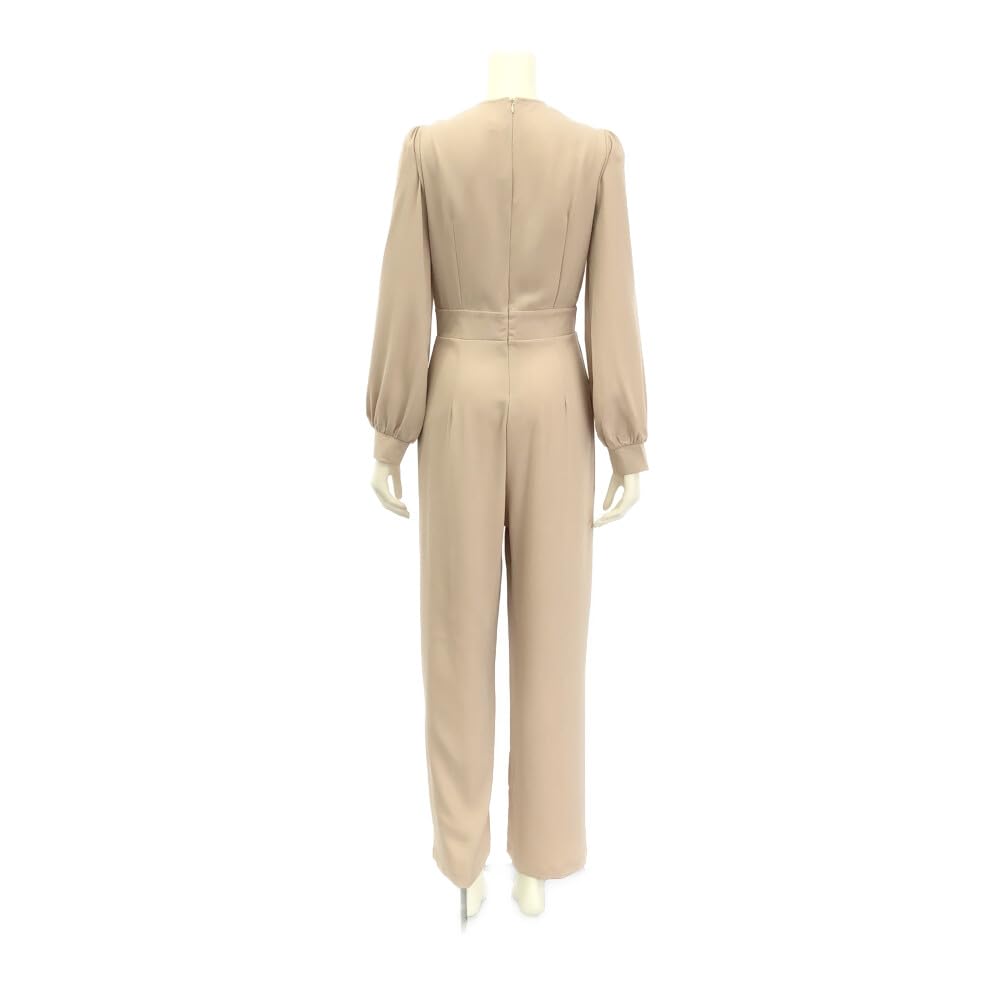 GRAXIA Cabaret Puff Long Stylish Size L Suit, All-in-One, Cache-Coeur, Sleeves, Sleeves, Gathered, Drape, Women's, Black,