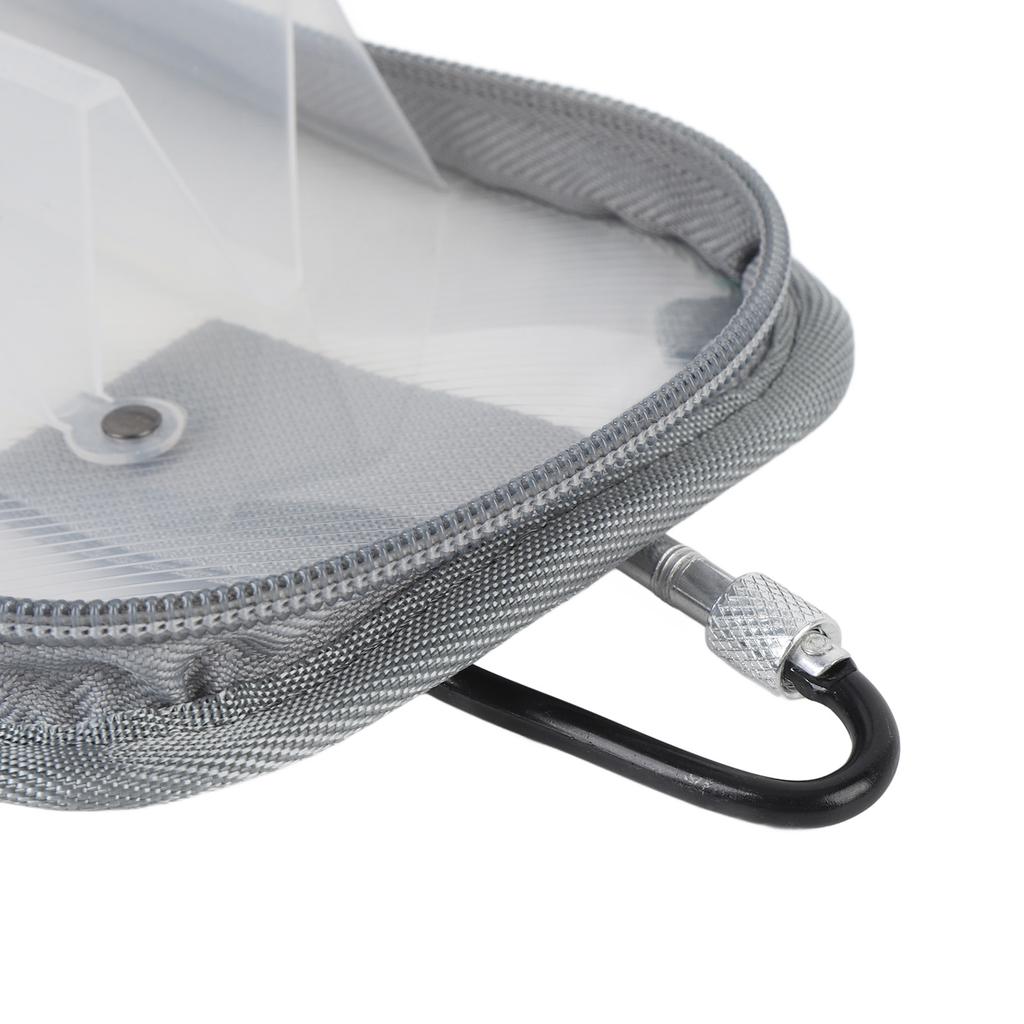 Fishing Tackle Storage Tray PC Nylon 6 Compartments Water Resistant Fishing Lure Box Hanging Buckle Dual  for Jewelry