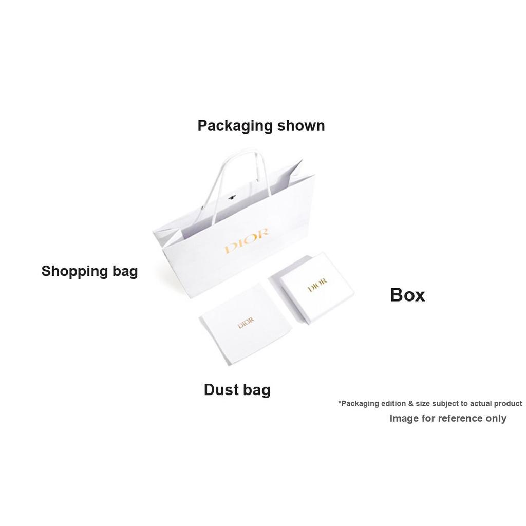 Dior Oblique Freesia Letter Embroidery White Lace Detail Cotton Blend Calfskin Card Holder Women accessories Light-Blue S2400PUKL-M259