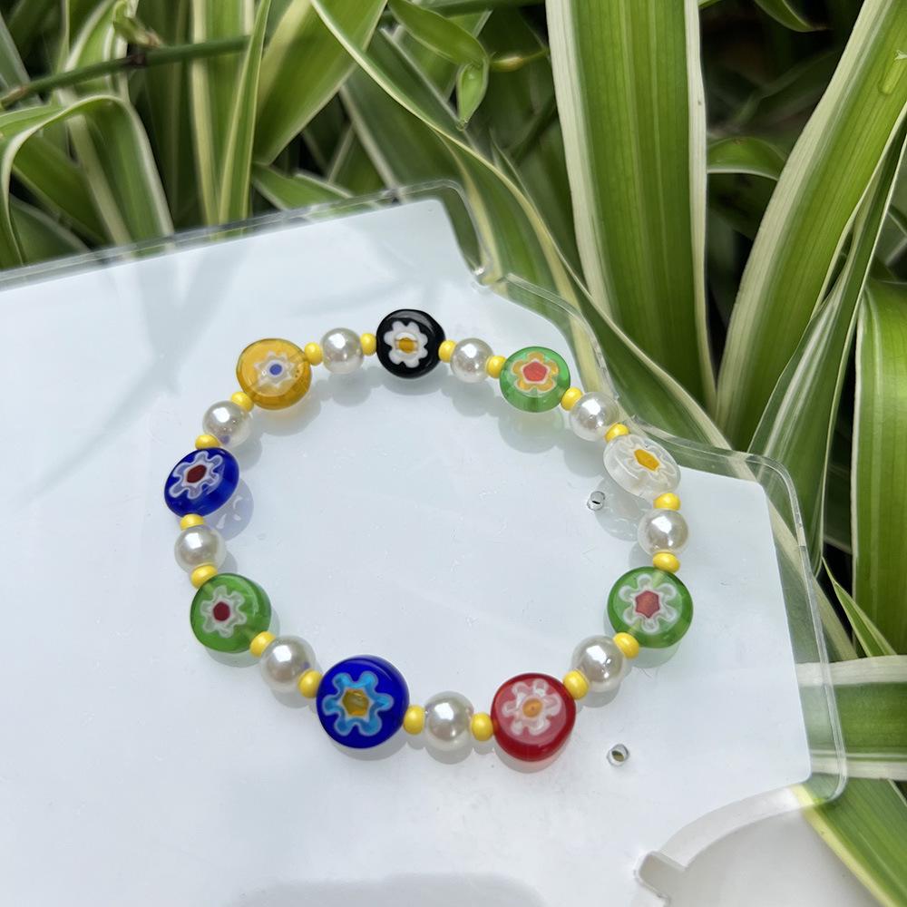 Pearl Glaze Floral DIY Jewelry Set: Earrings, Necklace & Bracelet