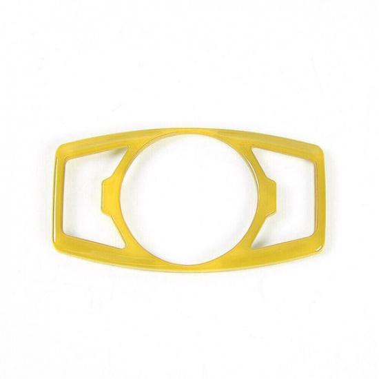 Headlight Switch Control Frame Cover 1PCS For Ford Mustang 2015-23 Bright Yellow
