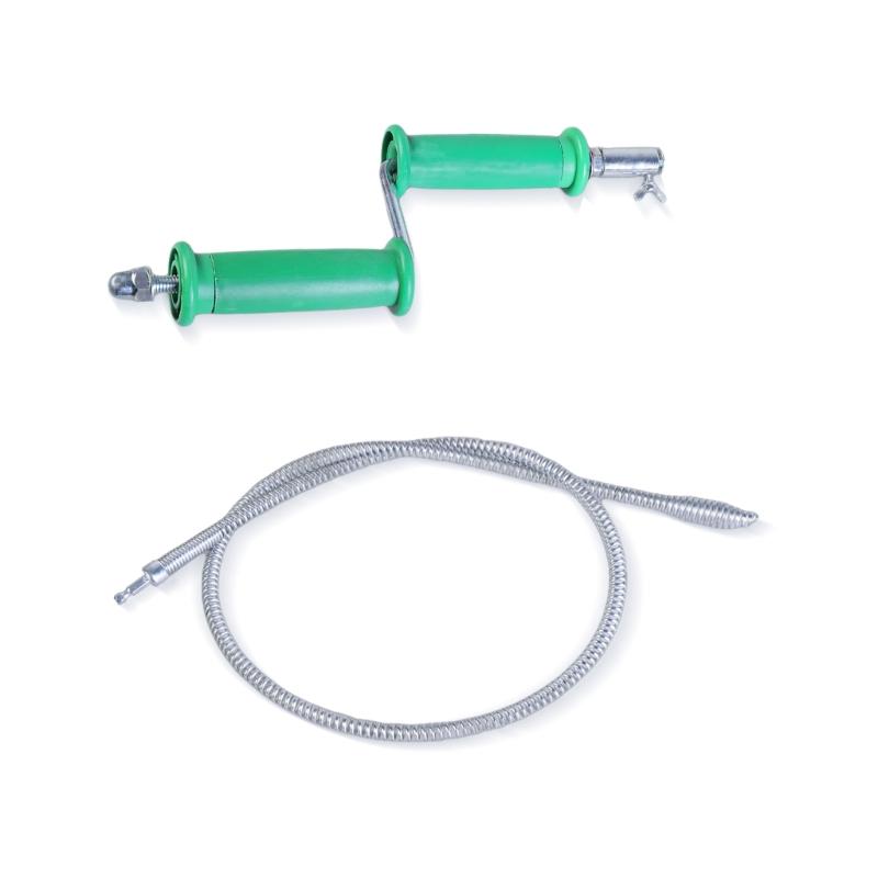 

10mm Diameter Drain Unclogging Tool Handheld Pipe Cleaner with Drill Attachment Capability for Bathroom and Kitchen Pipe