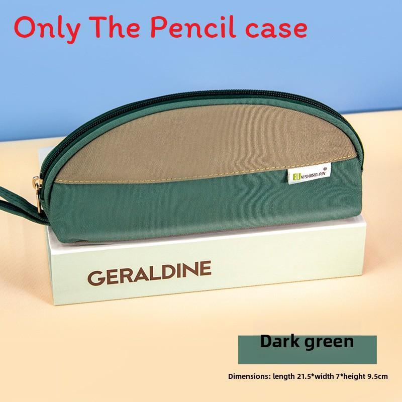 Oxford Fabric Shell Pencil Case With Large Capacity For Students And Office Use