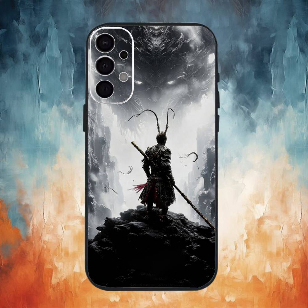 

B-Black Myth Wu K-Kong Phone Case For Samsung S25,S24,S21,S22,S23,S30,Ultra,S20,Plus,Fe,Note,10,9,5G Black Cover Samsung S21Ultra