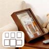 Reise-Display-Rahmen Schattenbox Tischdekoration Multifunktionale rustikale Vitrine Erinnerungsbox für Tickets Bastelarbeiten Karten