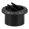 75mm Heater Pipe Ducting Warm Air Outlet Vent Black Plastic Fit for Webasto Diesel