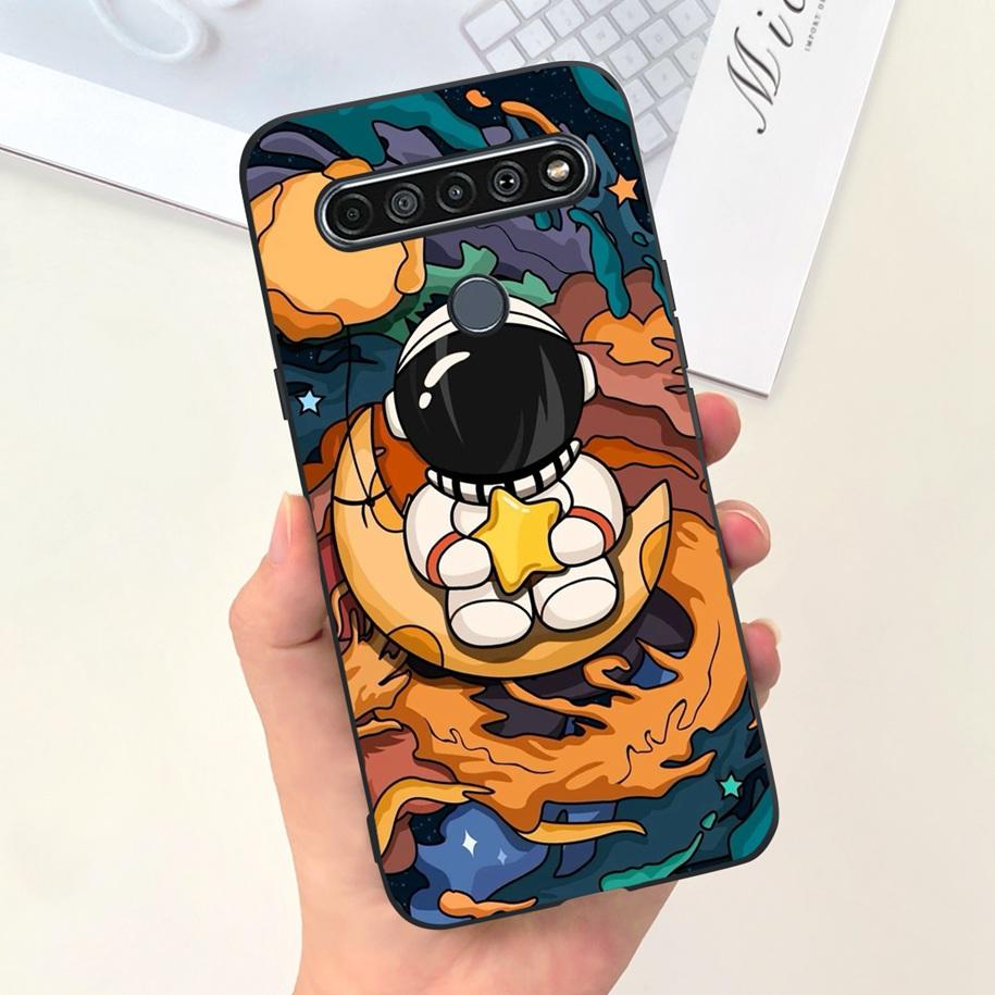 Para Funda LG K61 LMQ630EAW LM-Q630 Flor de Moda Suave Coque Fundas de Teléfono Para LG K61 2020 K 61 Cubierta Trasera de Silicona Para LGK61 Funda