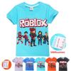 Vibrant Children's Roblox Game Print Short Sleeve Youth Boys Round Neck Casual T-shirt