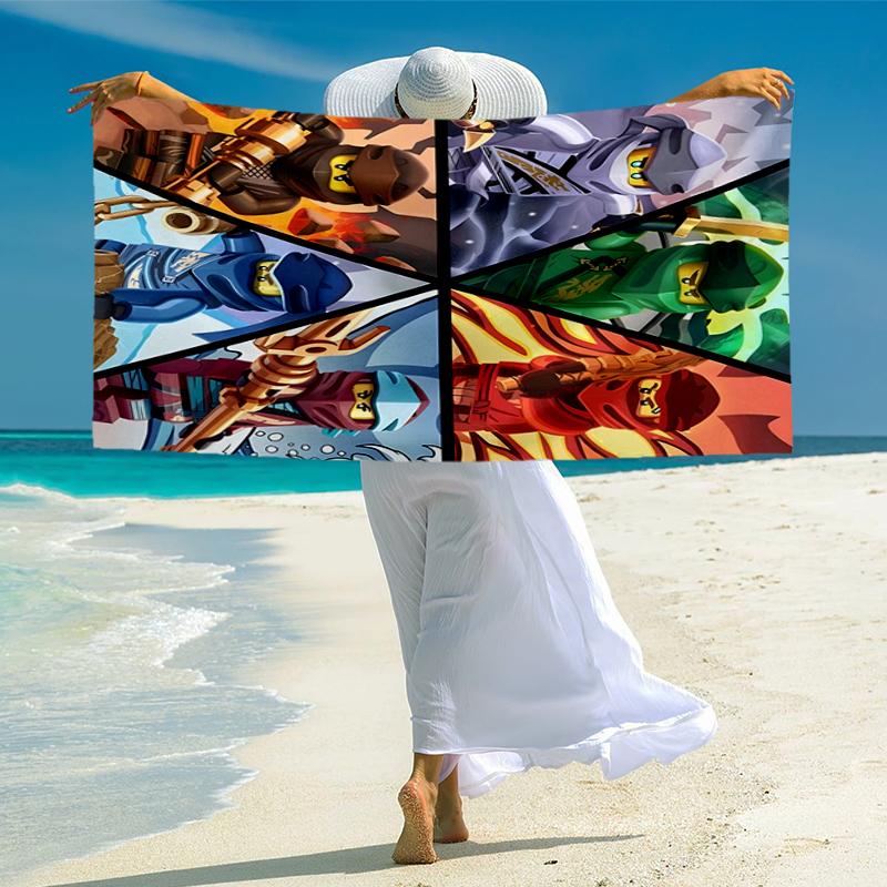 Ninja Fashion Beach Towel: Ideal for Summer Adventures Soft, absorbent and quick drying suitable for swimming and bathing