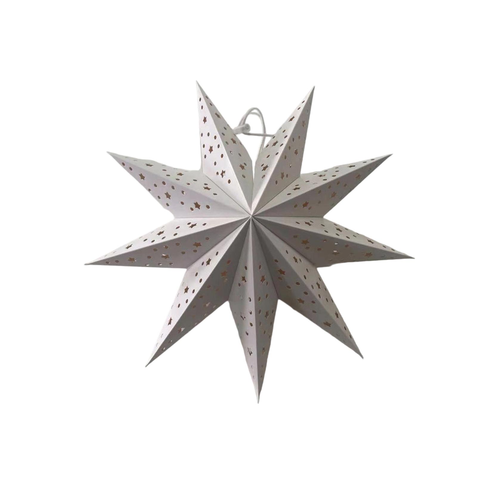 

Угольная бумажная звезда абажур рождественская подвесная лампа украшение One Size