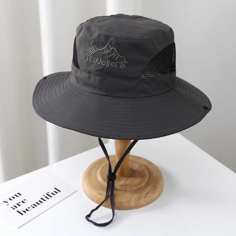 Breathable Wide Brim Fisherman Hat Outdoor Net Hats Travel Mountaineering Gift