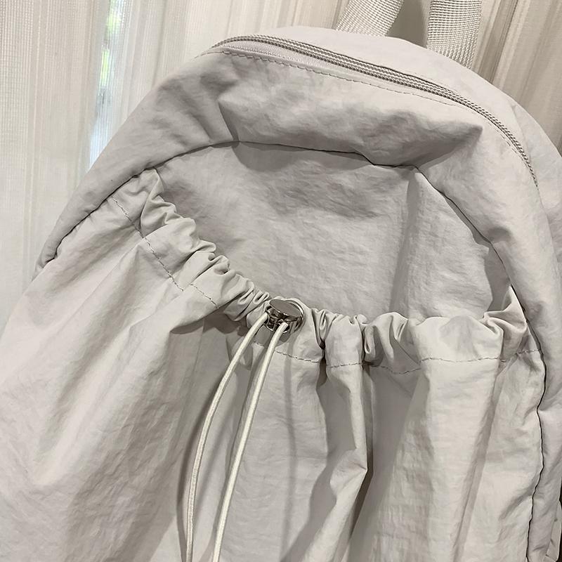 Student Schoolbag Women's Solid Color Computer Travel Backpack Large Capacity Backpack