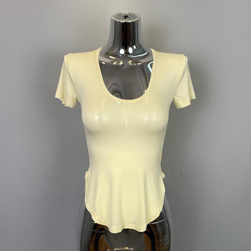 Korean Dongdaemun Sexy Low-Cut Bust-Enhancing Long-Sleeve Top