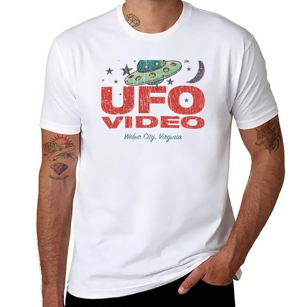 UFO Video 1982 T-Shirt anime tshirt t shirt man plain man t shirt cotton high quality T-Shirt