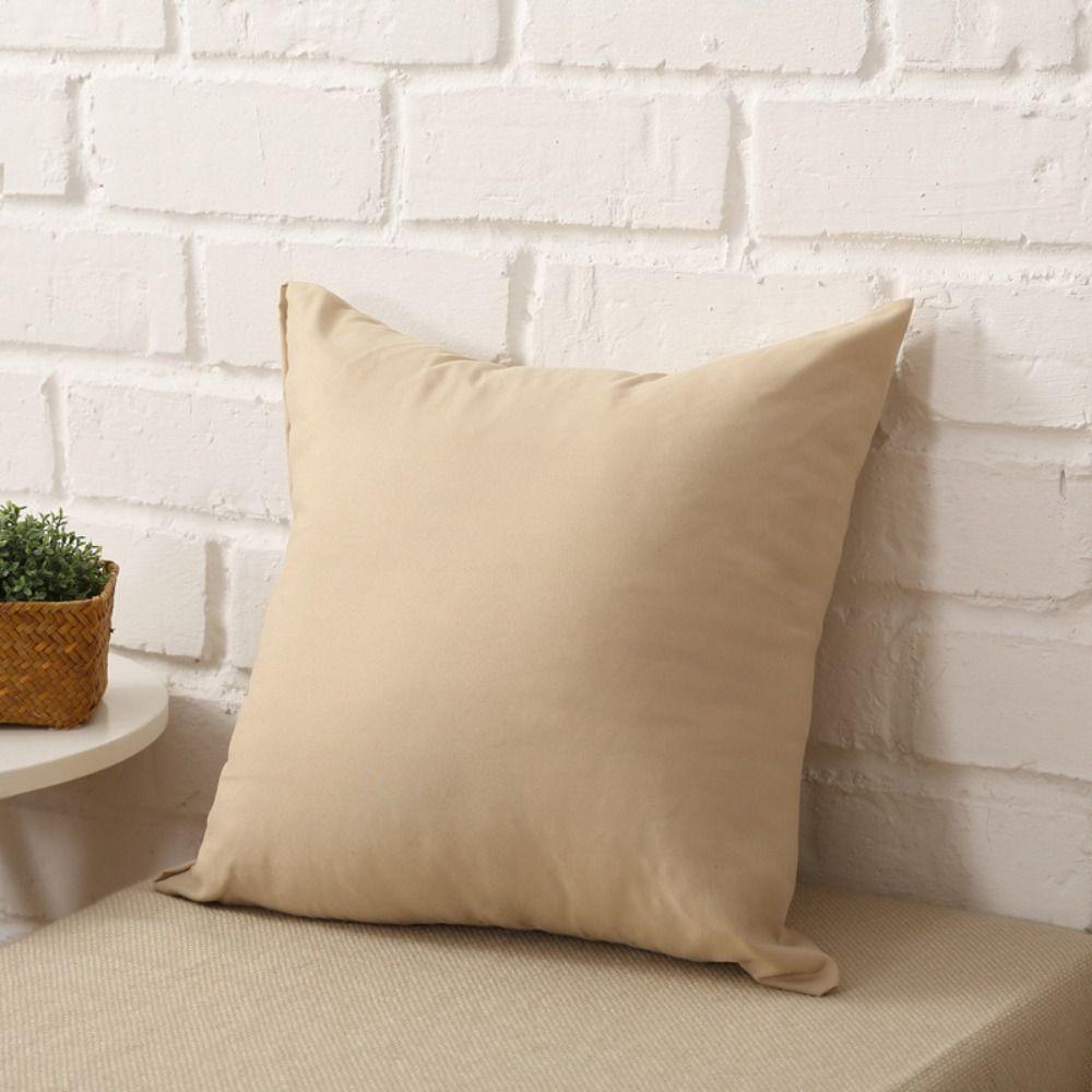Colorful Solid Color Pillowcases Simple Cushion Cover Candy Color Pillow Case Cover  Office