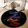 Colorful Ninja Turtles Chair Mat - Round Carpet for Home Decor, Office Use, Living Room