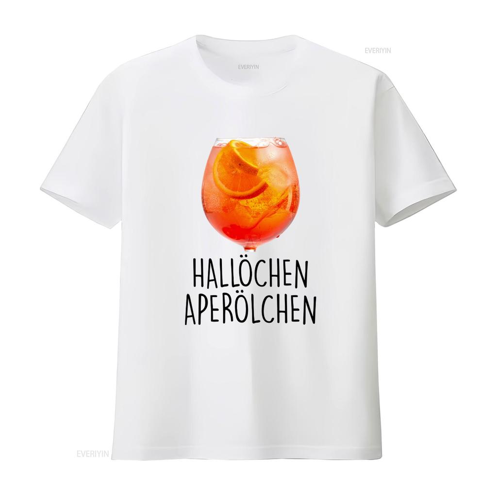 Hallchen Aperlchen Summer Spritz Cocktail Fun T Shirt Ladies Premium Classic Design Vintage Versatile Homme
