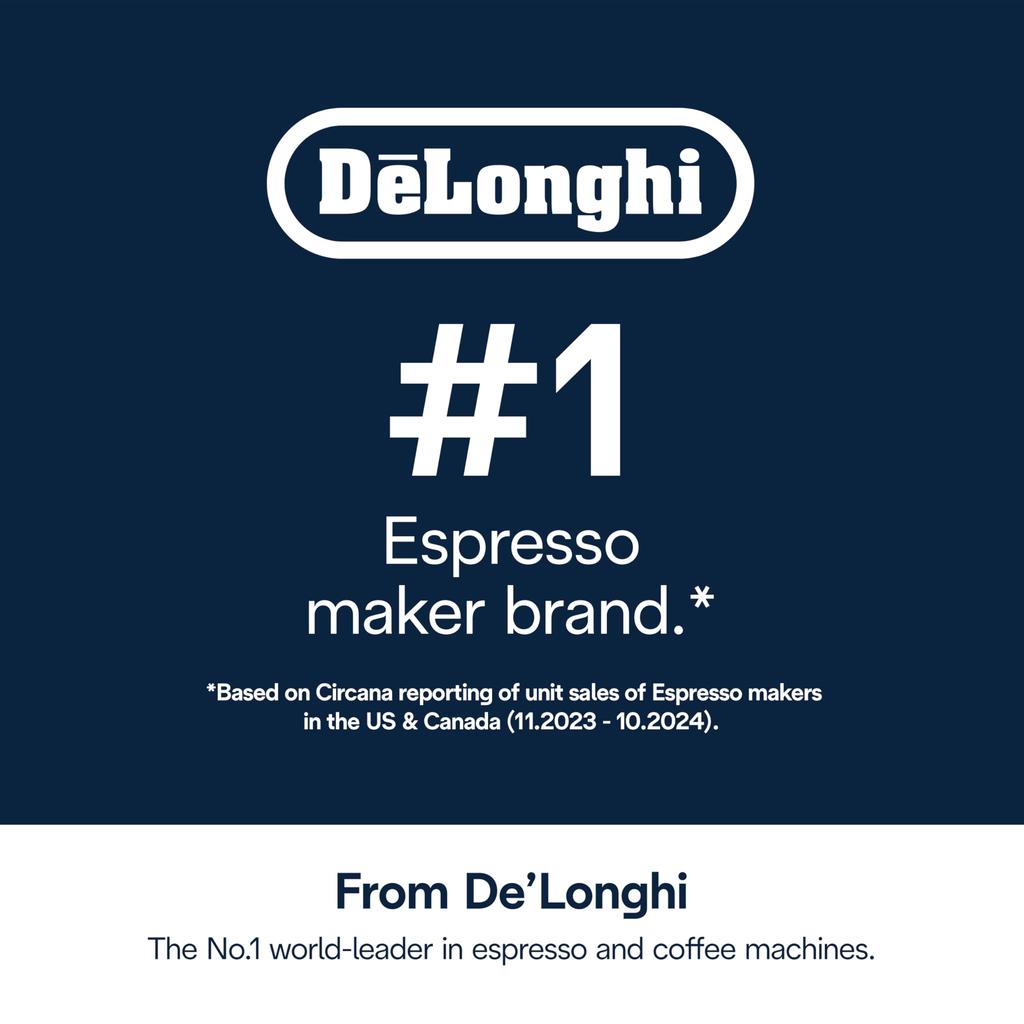 De'Longhi Knock Box DLSC072 for De'Longhi Espresso Machine Made In Italy Shock Absorbing Rubber Base Coffee Grounds Container Authentic Accessory
