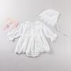 Spring Autumn Baby Girl Floral Embroidered Long Sleeve Romper Infant Bodysuit Crawling Clothes