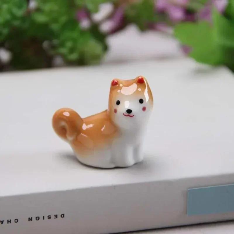 5pcs Ceramic Dog Chopstick Rack Knife Spoon Chopstick Holder Pen Rest Pillow Kitchen Tabelware Table Decor
