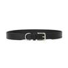 Meier First layer cowhide green black brown girdle genuine leather pebbled belt wide belt
