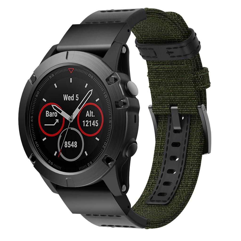 Woven Nylon Sweatproof Watch Band Strap for Garmin Fenix 5X/5X Plus/Fenix  3/3HR comprar a buen precio — entrega gratuita, reseñas reales con fotos —  Joom
