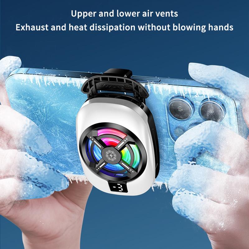 Polovodičový chladicí ventilátor na mobilní telefon Radiátor Zadní klip Pro Hry/Živé vysílání Chladič telefonu Pro Iphone Android Univerzální