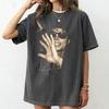 Summer Men Mj Michael Print Cotton Neutral O-Neck Short Sleeve Fashion Streetwear Oversized Hip Hop T-Shirt Female Male Cltohing