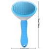 One Click Pet Hair Removal and Cleaning Comb, Rounded Comb for Massaging Pets Without Damaging the Skin