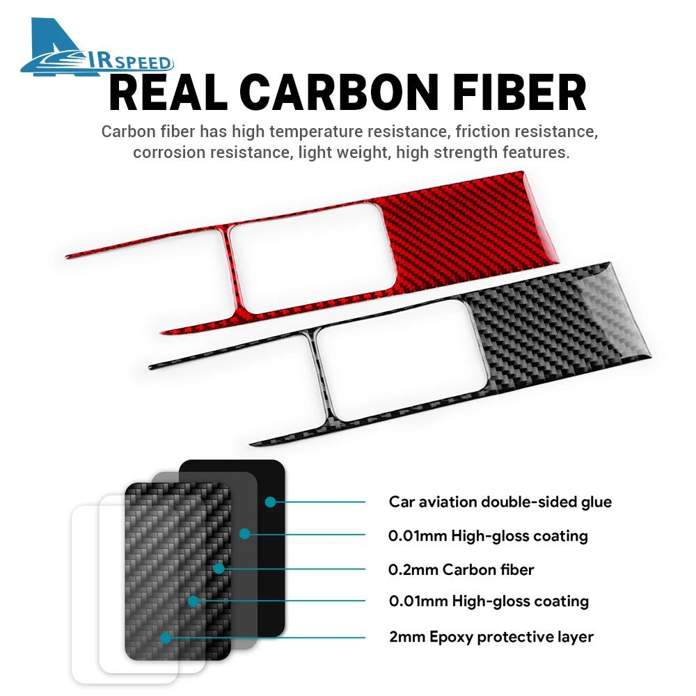 Real Soft Carbon Fiber Sticker For Kia Sportage NQ5 2022 2023 2024 2025 LHD RHD Car Headlight Switch Frame Trim Accessories