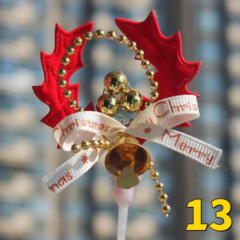 10PCS Merry Christmas Cake Toppers Cartoon Xmas Tree Cake Decor Snowman Happy New Year Cupcake Toppers Decor For Party Wholesale