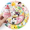 Cinnamoroll Melody Cute Stickers, 50 Sheets - Waterproof DIY Decor for Guitar, Notebook, Luggage