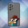 Phone Case For Samsung S 25,24,23,22,30,21,10,9,Ultra,Plus,Lite,FE,4,5 G Soft P-Perry Cartoon Platypus Black Case