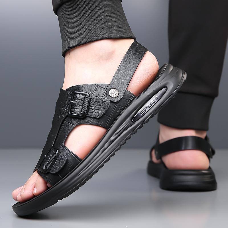 Outdoor Herrensandalen Outdoor Sommer Hausschuhe Hochwertige Schuhe 2025 Sommer Ledersandalen für Herren Neue Herren Laufschuhe