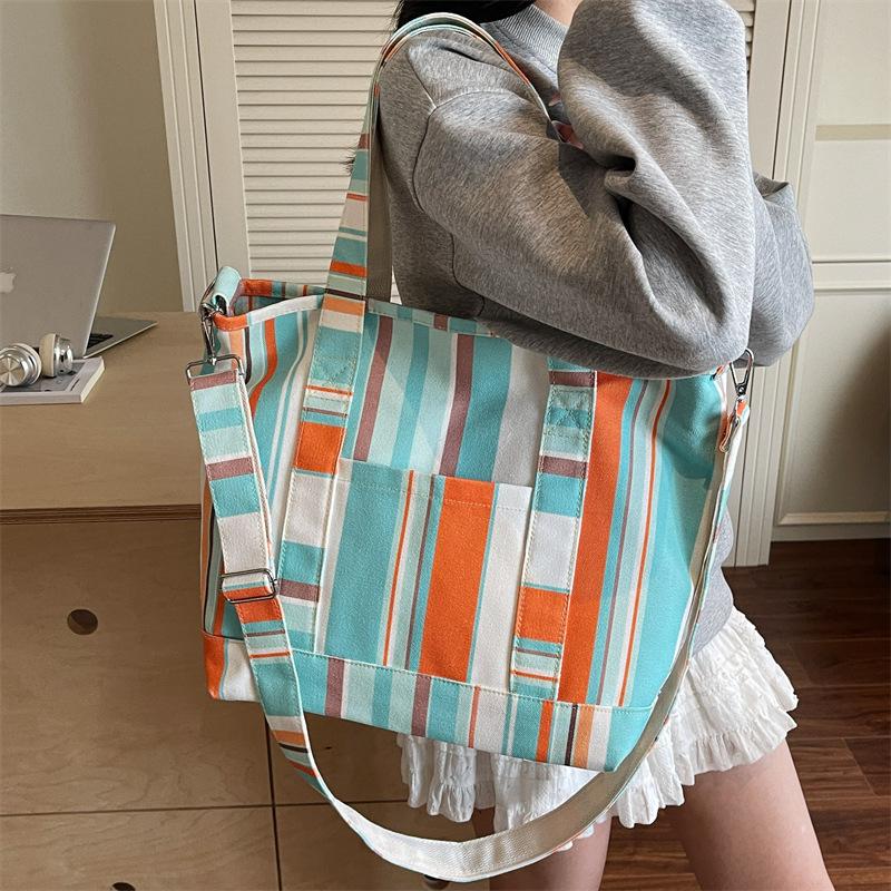 Student Trend Handbag Large Capacity Tote Bag Leisure Campus High Value New Women