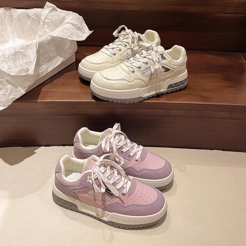 Ladies Sneakers Women Casual Summer Shoes Women Fashion Mesh Breathable Lace Up Sneakers Women Thick Sole Walking Designer Shoes