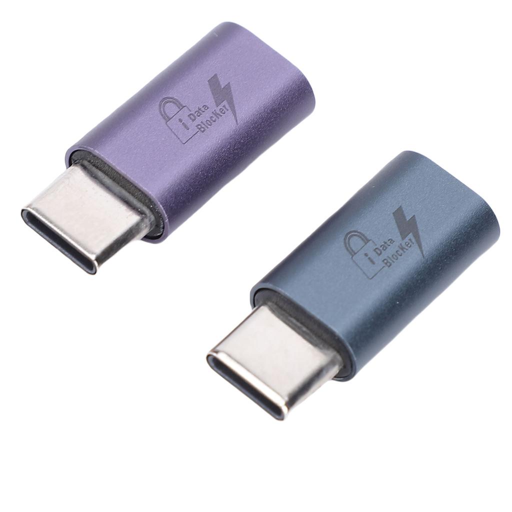2PCS USB C to C Data Blocker Anti Jacking Refuse Hacking USB Data Blocker Only for Safe Charging