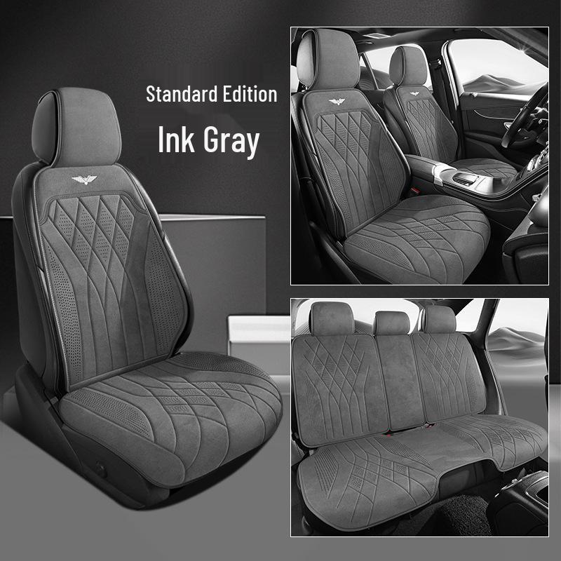 Universal Suede Car Seat Cushion for All Seasons - Fits SUVs, Sedans, and Pickup Trucks