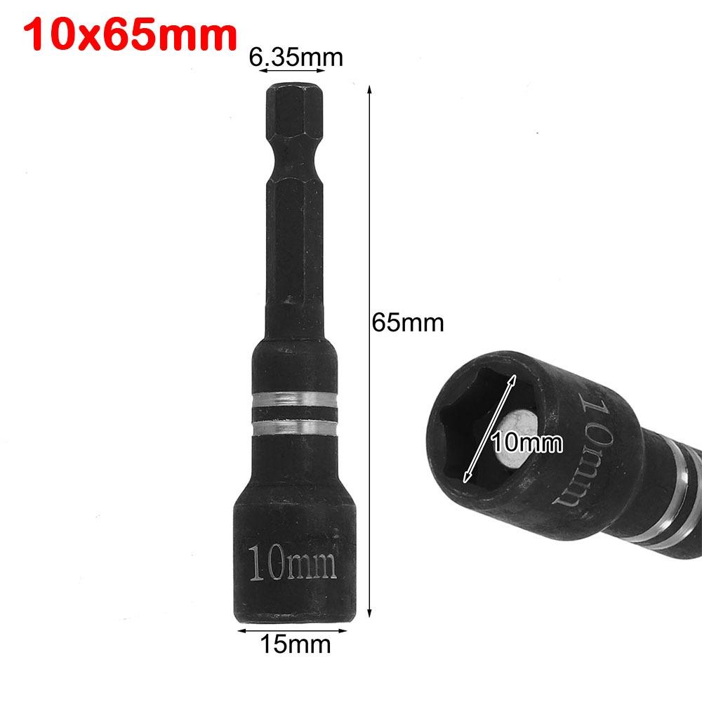 

8mm Socket Bit DIY Socket Wrench Magnetic Nut Screwdriver for Power Drills Drivers Socket Kit 10x65mm