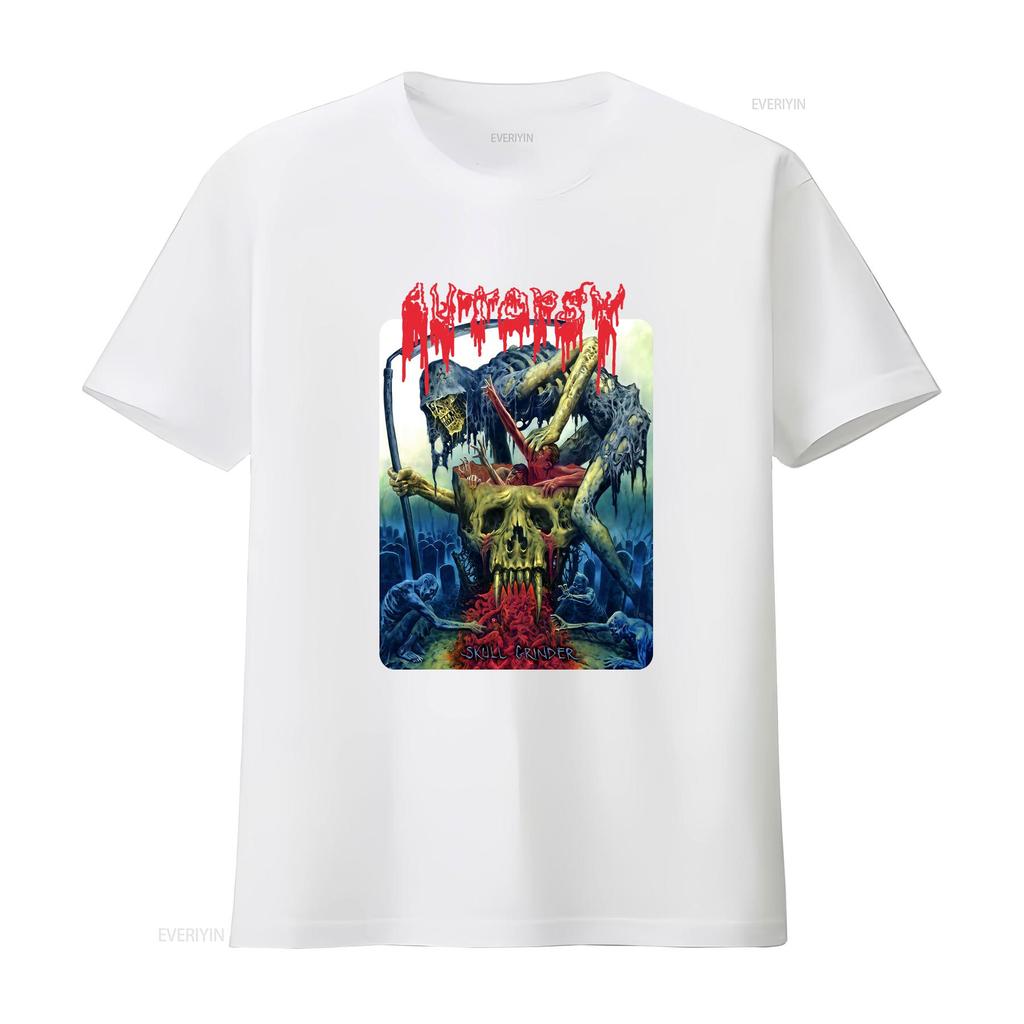 Autopsy Rock Band 90s Basic Black Rare Design T Shirt Nh23100 Vintage Breathable Slightly Soft Top For Everyday Wear