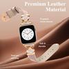 Watch Band For Apple Watch Series 10 Ultra 8 9 8 7 SE 6 5 4 3 2 1 46mm 49mm 45mm 44mm Four-Pointed Star Adjustable Genuine Cow Leather Strap
