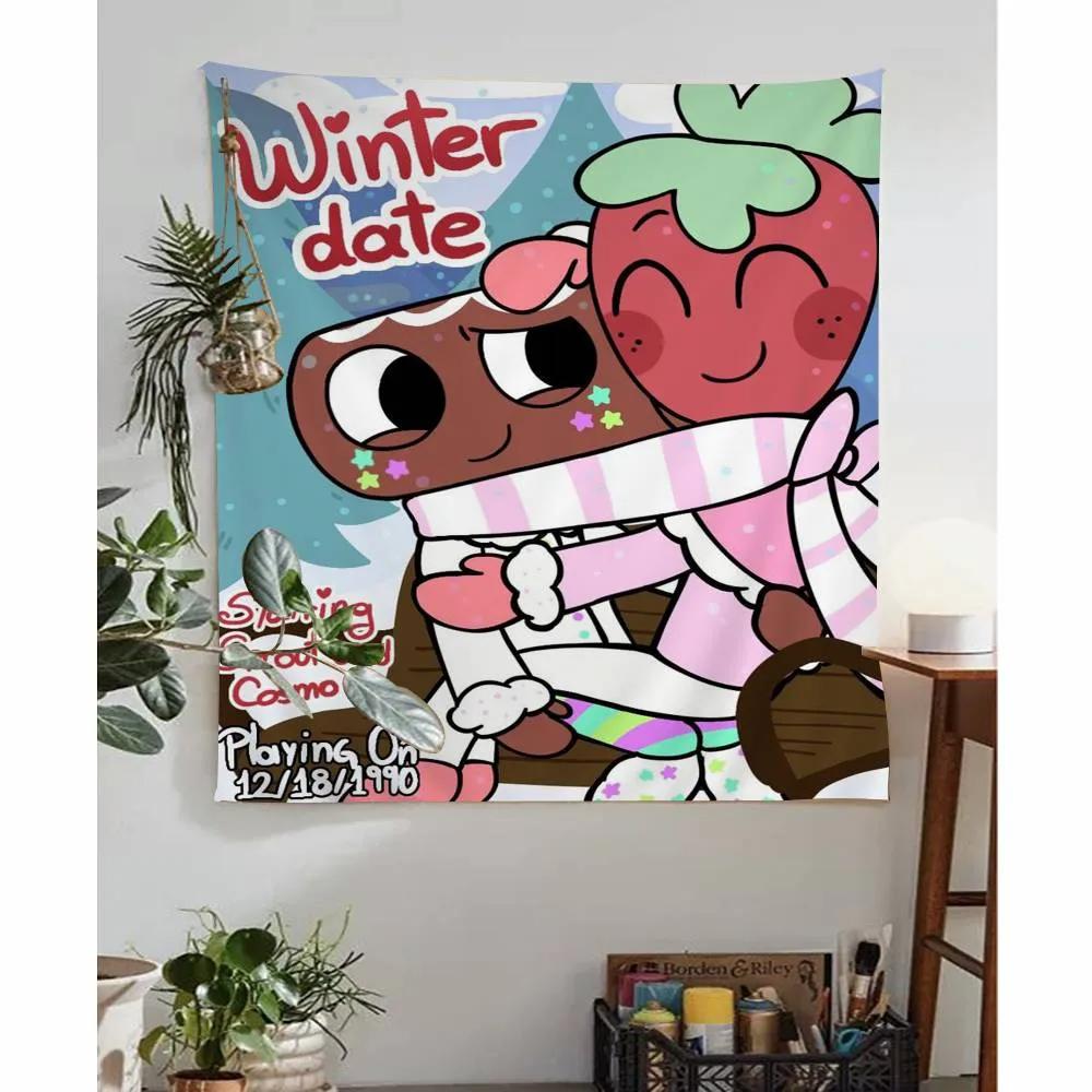 Game DDandys World Anime Tapestry Hanging Tarot Hippie Wall Rugs Dorm Home Decor