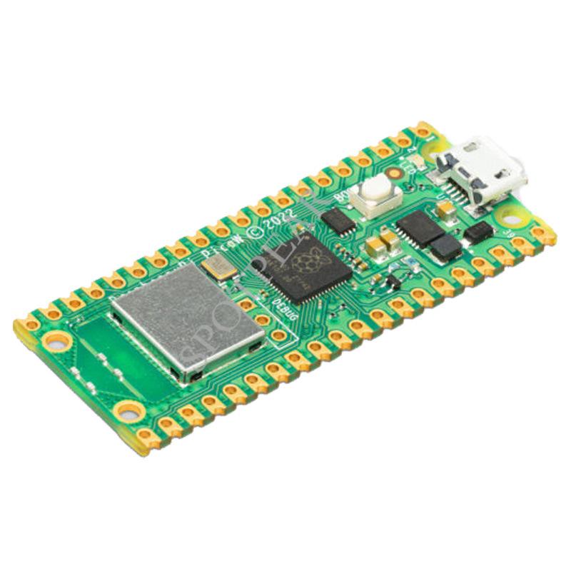 Raspberry Pi Pico W: RP2040-based development board with WiFi for IoT applications.