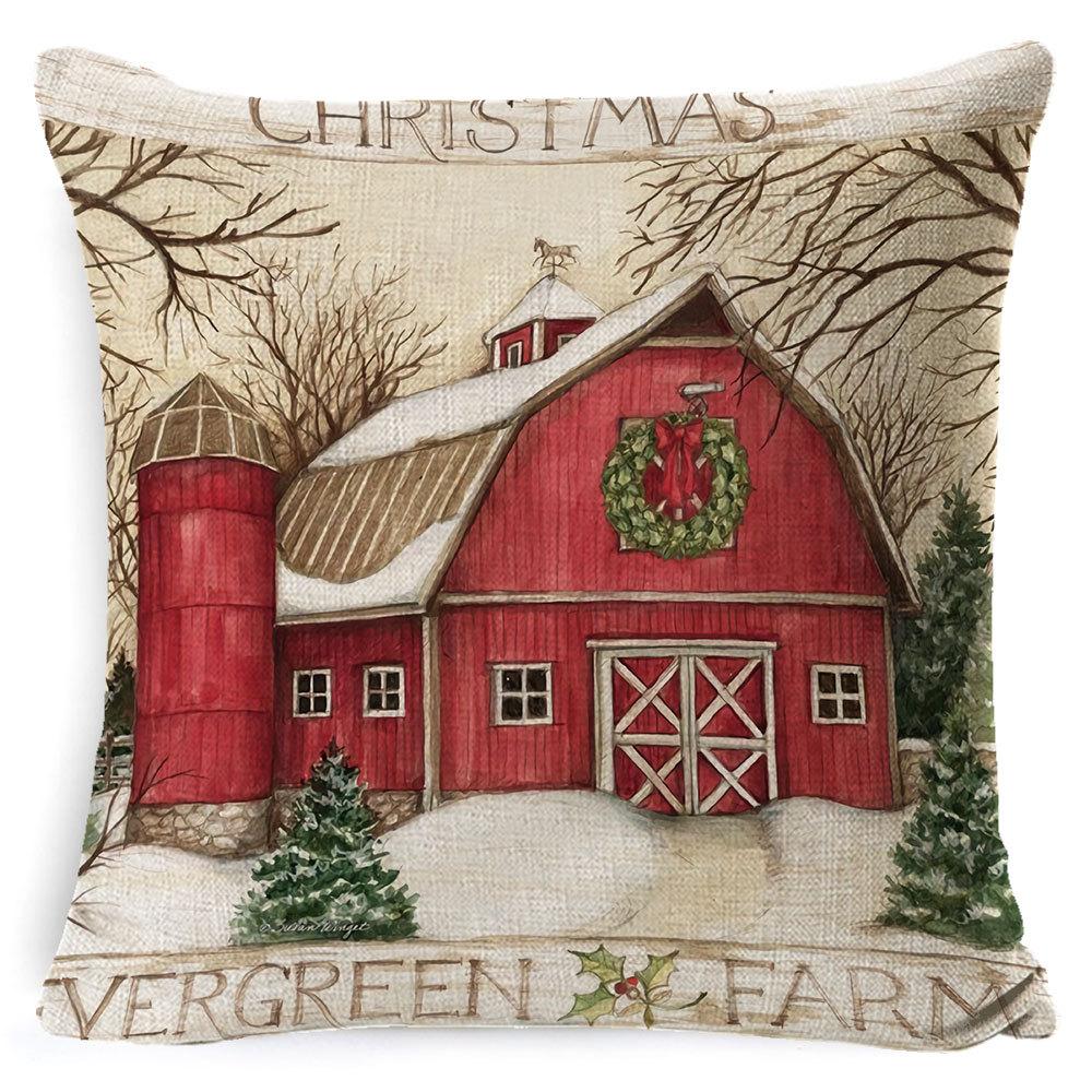 Nový vánoční povlak na polštář kostkovaný polštář domov pohovka polštář povlak na polštář dárek postel polštář