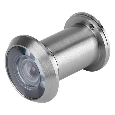 Home Security Optisches Glas 220 Grad Weitwinkel Tür Scope Viewer (Gebürstetes Silber)