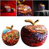Apple Figurine Sculpture Decoration Resin Statue Collectible with Unique Colorful Painting As A Gift
