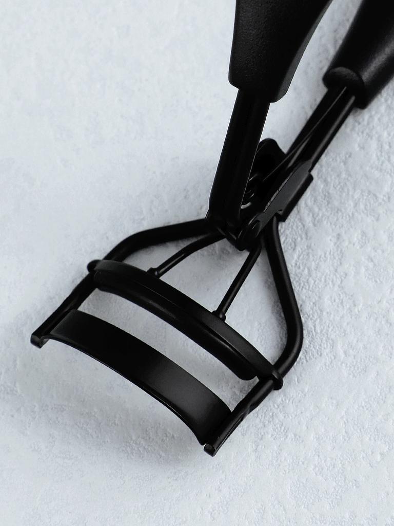 1 tragbarer Wimpernzange schwarz, Wimpernzange aus Edelstahl langanhaltende Formung, geeignet für weibliches Wimpernlifting, Augenwimpern