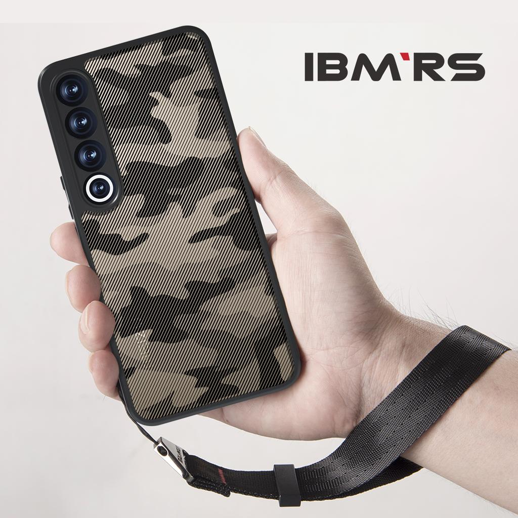 (Comes with wrist strap)(Anti-Scratch Dual Coating) Compatible with Meizu 20 Pro Case,Camo Clear Hard Back  Shockproof Advanced matte Protective Cover