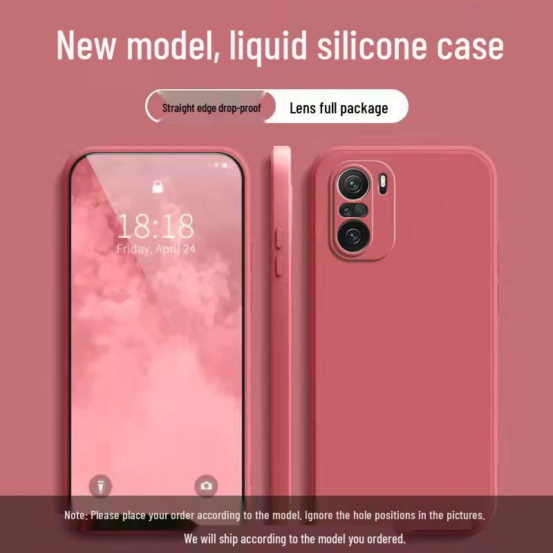 Redmi K40 Pro+ Liquid Silicone Anti-Drop Solid Color Phone Case